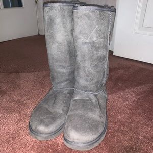 Tall Grey Ugg boots